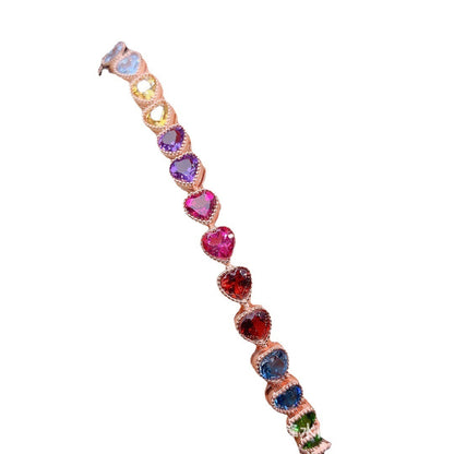 Natural Color Gemstone Bracelet For Women