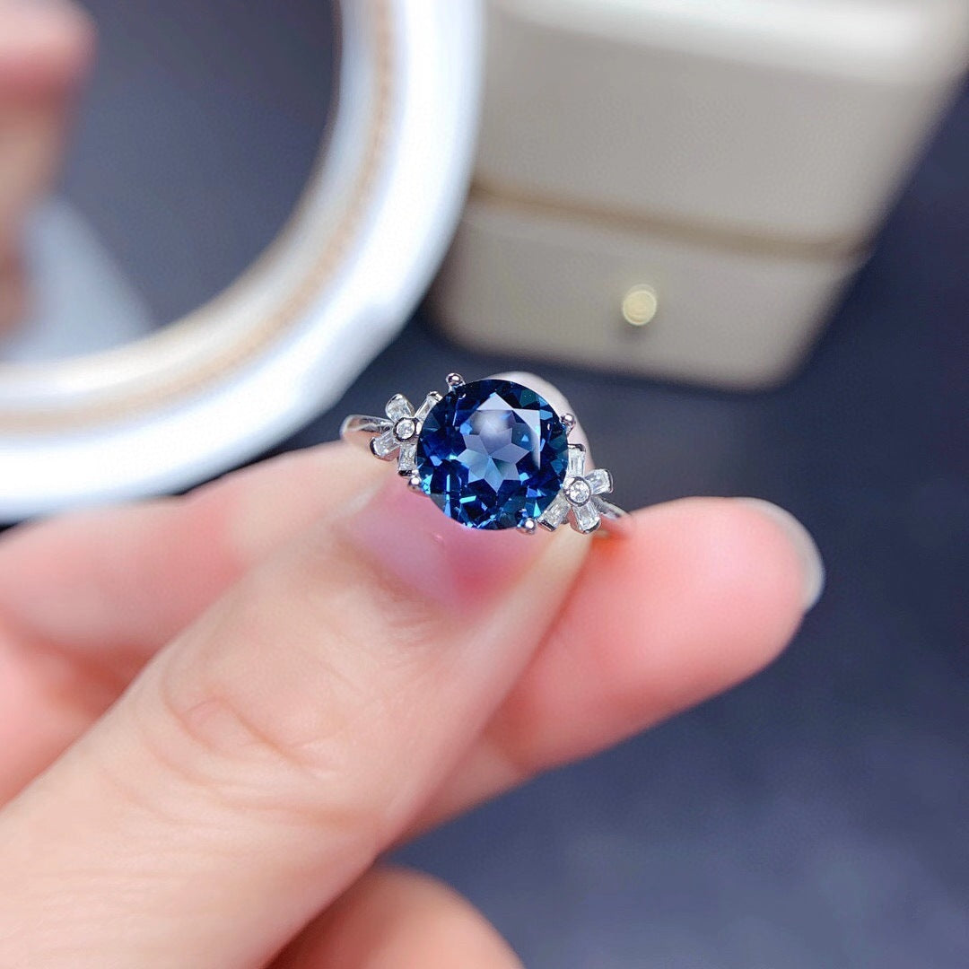 London Blue Stones Pendants Necklaces Jewelry Sets